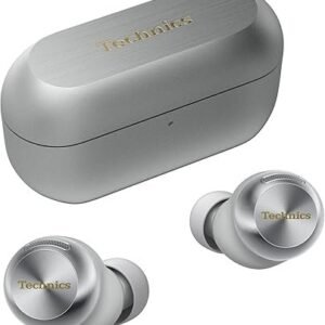 Technics AZ100 True Wireless Noise Cancelling Bluetooth Earbuds with Magnetic Fluid Driver, Voice Focus AI, 3 Device Multipoint Connectivity, LDAC Compatible, Silver (EAH-AZ100E-S)
