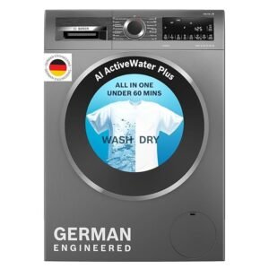 Bosch 10.5/6 KG Inverter Fully Automatic Front Load Washer Dryer with LED TOUCH DISPLAY (WNA2E4U1IN,Cast Iron Grey)
