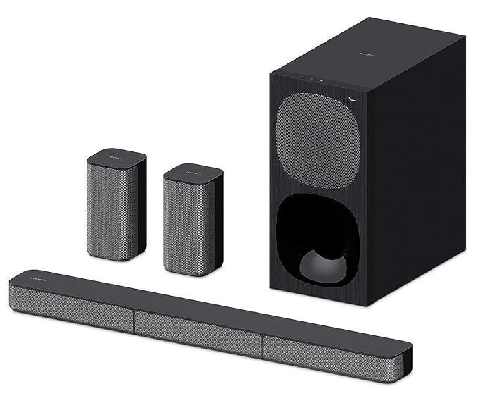 Sony HT-S20R Real 5.1ch Dolby Digital Soundbar for TV with subwoofer and Compact Rear Speakers, 5.1ch Home Theatre System