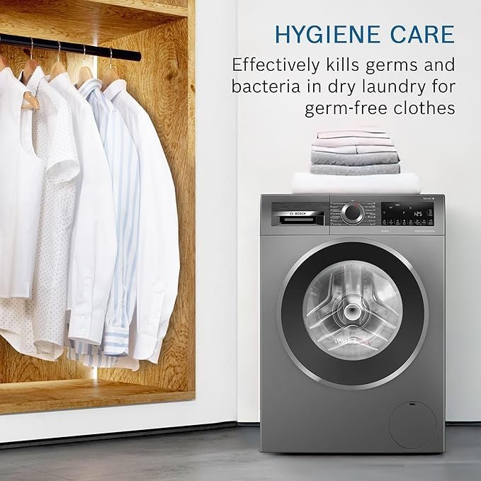 Bosch 10.5/6 KG Inverter Fully Automatic Front Load Washer Dryer with LED TOUCH DISPLAY (WNA2E4U1IN,Cast Iron Grey) - Image 5