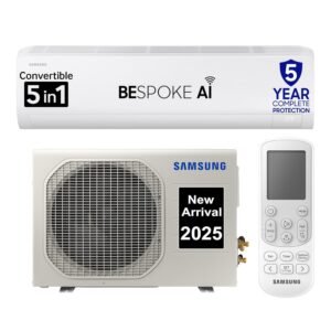Samsung 2 Ton 3 Star AI Inverter Smart Split AC (BESPOKE AI, Energy Saving, Wi-Fi, Voice Control, Powerful Cooling, 100% Copper