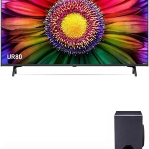 LG UR8050 43 inch 4K Smart UHD TV (‎43UR8050PSB) with SQC1 Soundbar