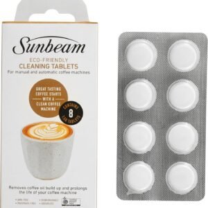Sunbeam Eco-Friendly Coffee Machine Descaler Tablets | Phosphate-Free Espresso Machine Cleaning Tablets, for Automatic & Manual Coffee Machines, 8 Count...