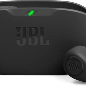 JBL Wave Buds, JBL Deep Bass Sound, Comfortable fit, Up to 32 (8h + 24h) total hours of battery life with speed charging, Stay aware of your surrounding, Hands-free calls with VoiceAware, Black