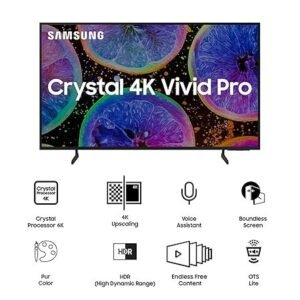 Samsung 108 cm (43 inches) D Series Brighter Crystal 4K Vivid Pro Ultra HD