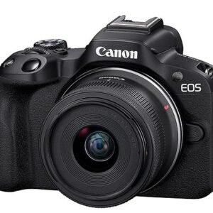 Canon EOS R50 RF-S18-45mm f/4.5-6.3 is STM Mirrorless Camera (Black)- 4K Video Vlogging with 24.2 MP High Images
