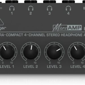 Behringer MICROAMP HA400 Ultra-Compact 4 Channel Stereo Headphone Amplifier